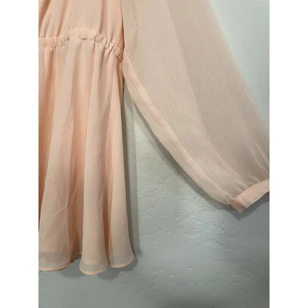 Torrid Womans Babydoll Top Size‎ 2X Flowy Sheer Whimsicle Angelcore Fairy